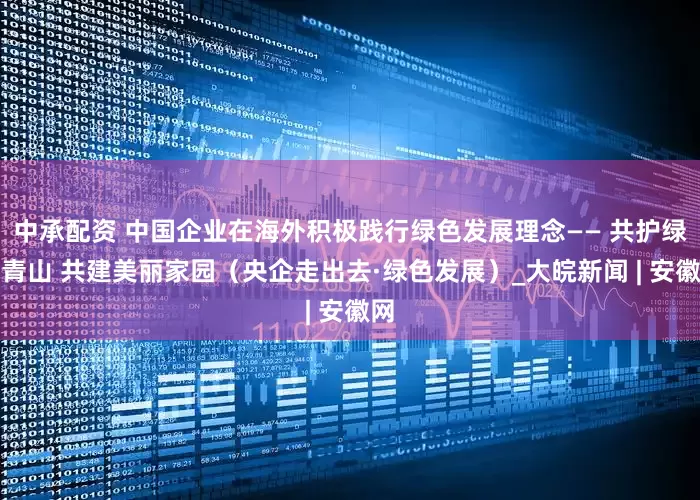 中承配资 中国企业在海外积极践行绿色发展理念—— 共护绿水青山 共建美丽家园（央企走出去·绿色发展）_大皖新闻 | 安徽网