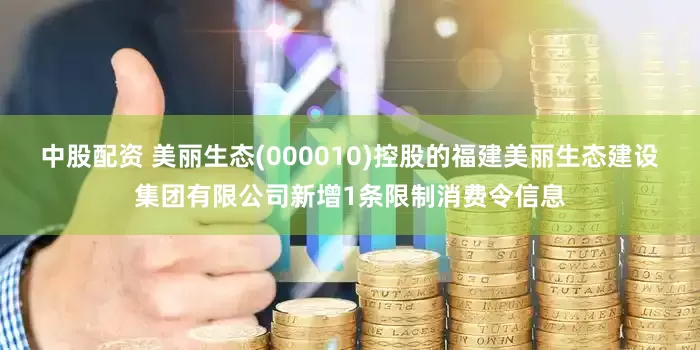 中股配资 美丽生态(000010)控股的福建美丽生态建设集团有限公司新增1条限制消费令信息